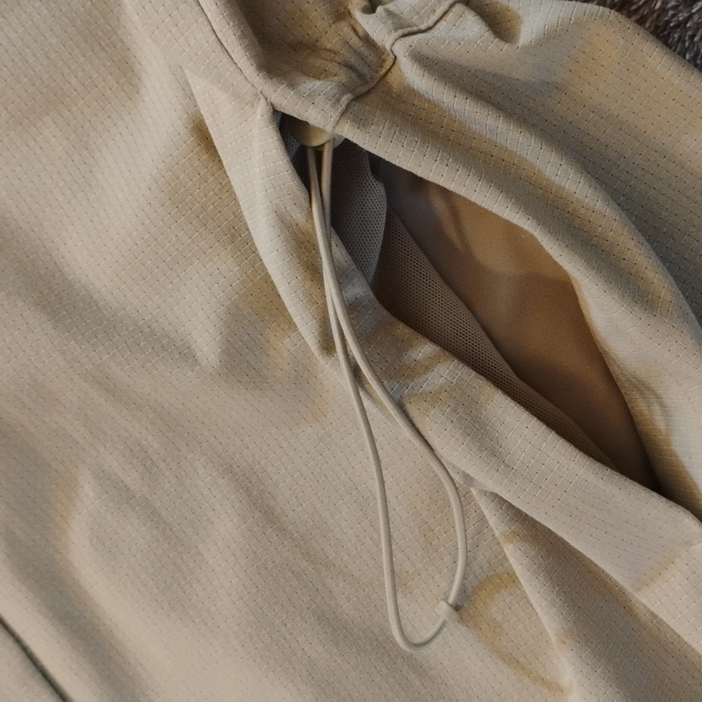 lululemon athletica light beige long button-front tunic - Picture 4 of 9